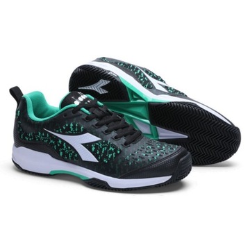 BUTY TENISOWE DIADORA S.SHOT CLAY MEN BK/GRE 44
