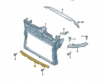 НОВЫЙ КРОНШТЕЙН БАМПЕРА T-ROC 2GA805705C