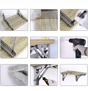 ПОДДЕРЖКА СКЛАДНАЯ ПОЛКА 200 КГ ПОДДЕРЖИВАЮЩАЯ РУЧКА 2X