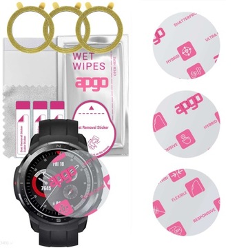 3x Szkło Hybrydowe do Honor Watch GS Pro, zamiennik hartowanego, flexible