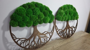 Декоративная подушка из мха 