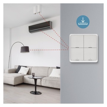 Интеллектуальный переключатель сцен EMOS IP-2004ZW, ZigBee 3.0, четырехкнопочный