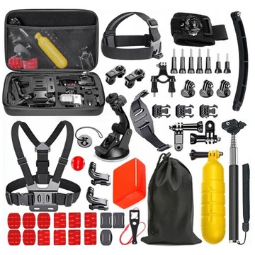 НАБОР АКСЕССУАРОВ XL 49 в 1 для GoPro HERO 12 11 10 9 8 7 6 ЧЕРНЫЙ
