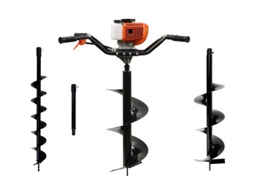 БУРОВАЯ СТАНКА ДЛЯ ПОЧВЫ БЕНЗИНОВЫЙ Шнек 3 БУРА STRONG PROFI EXTENSION**