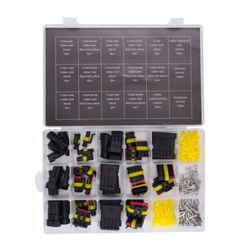 РАЗЪЕМЫ ГЕРМЕТИЧНЫЕ АВТОМОБИЛЬНЫЕ ЭЛЕКТРИЧЕСКИЕ 424 шт. KRAFT&DELE PIN CUBE
