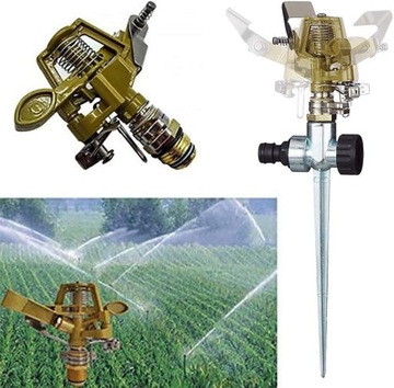САДОВЫЙ ОПРЫСКИВАТЕЛЬ ПУЛЬСНЫЙ ПОВОРОТНЫЙ 360° МЕТАЛЛИЧЕСКИЙ РЕГУЛИРУЕМОЕ ПОЛЕ 2 шт.