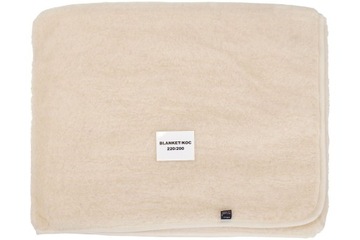 Koc wełniany 100% merynos Woolmark ciepły 200x220