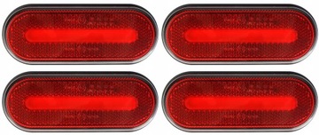 OBRYSÓWKA LED NEON LAMPA OBRYSOWA CZERWONA UCHWYT