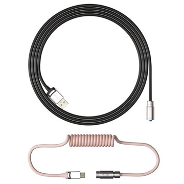 KABEL PRZEWÓD DO KLAWIATURY W OPLOCIE AVIATOR USB-C - USB-A