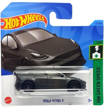HOT WHEELS AUTO TESLA MODEL Y HW GREEN SPEED 1/10