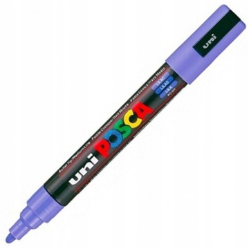 MARKER POSCA PC-5M UNI Z FARBĄ PLAKATOWĄ LILIOWY