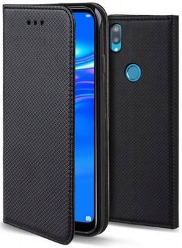 ETUI MAGNET FLIP CASE DO HUAWEI Y7 2019 +SZKŁO