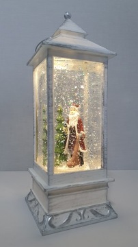 РОЖДЕСТВЕНСКИЙ ФОНАРЬ НА АККУМУЛЯТОРАХ, ЖИДКИЙ, СНЕЖНЫЙ ШАР С ПОДСВЕТКОЙ, ДЕД МОРОЗ