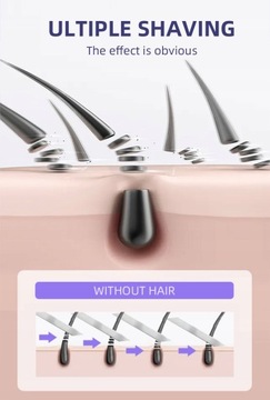 Женская бритва для удаления волос Kemei KM-3018 Elect