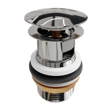 Полусифон, умывальник подвесной, белый, клик-клак, большой