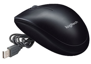Solidna mysz komputerowa Logitech klasyczna myszka standardowa na kabel USB