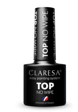 CLARESA TOP NO WIPE TOP NA LAKIER HYBRYDOWY 5g WYPRZEDAŻ