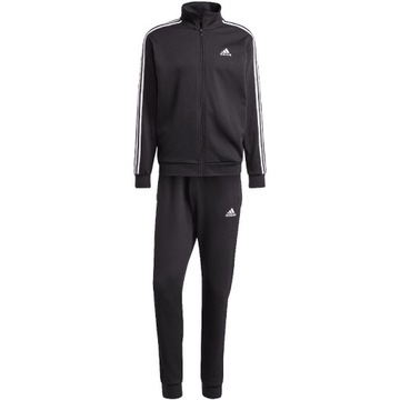 Dres męski adidas Basic 3-Stripes Fleece czarny IJ6067 L