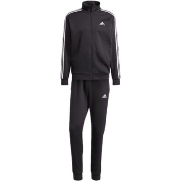 Dres męski adidas Basic 3-Stripes Fleece czarny IJ6067 S