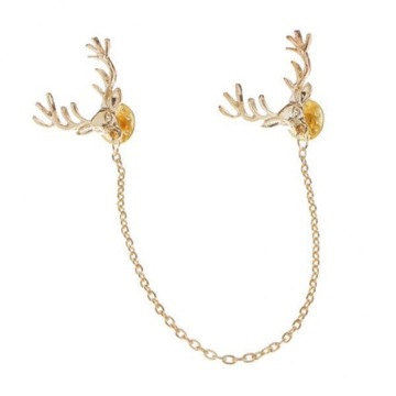 4 x Fashion Deer Head Elk Tips Biżuteria Łańcuchy