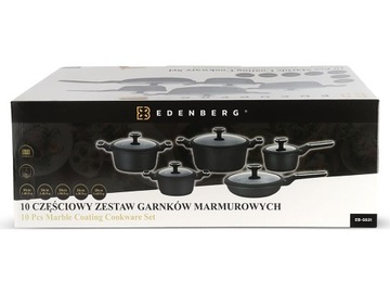 Набор алюминиевых кастрюль Edenberg, 10 шт.
