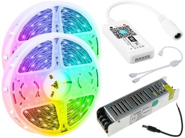 ZESTAW RGBW 10M Smart WiFi Taśma LED Biała Ciepła