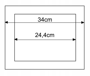 Квадратная графитовая основа 34х34см.