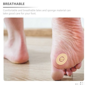 Poduszki kukurydziane na stopy Kolor skóry Podkładki kalusowe na stopy
