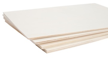 10x Sklejka Topolowa - Topola - 3mm – A3 420x 297 mm - Onlywood