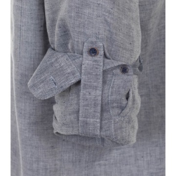 Мужская льняная рубашка Redmond, воротник стойка стандартный_3XL