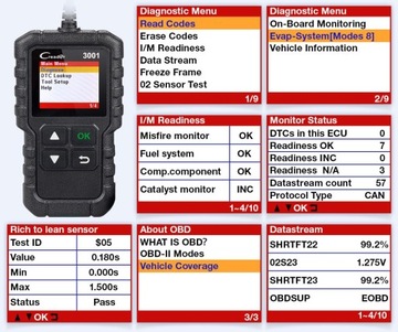 ДИАГНОСТИЧЕСКИЙ СКАНЕР OBD 2, ТЕСТЕР, Устранение неисправностей, ИНТЕРФЕЙС Launch CR3008