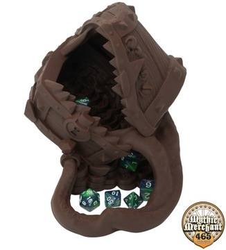 Волшебный сундук с золотом - башня для игральных костей - Mimic Dice Tower Brown