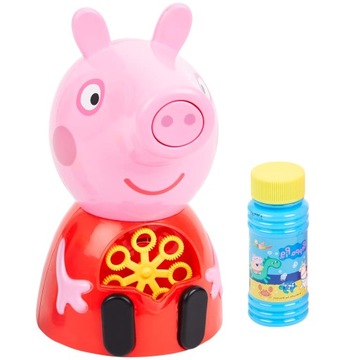 Maszynka do Baniek Mydlanych Wytwornica na baterie Figurka 21cm Świnka Pepp