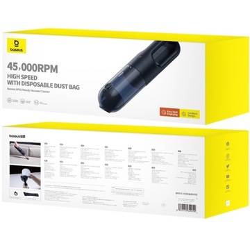 МОЩНЫЙ АВТОМОБИЛЬНЫЙ ПЫЛЕСОС АККУМУЛЯТОРНЫЙ УНИВЕРСАЛЬНЫЙ 5000ПА + 15 МЕШКОВ