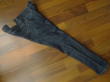 JEANSY ABERCROMBIE & FITCH SKINNY MAŁO UŻYTKOWANE r.W33/32 OKAZJA BDB