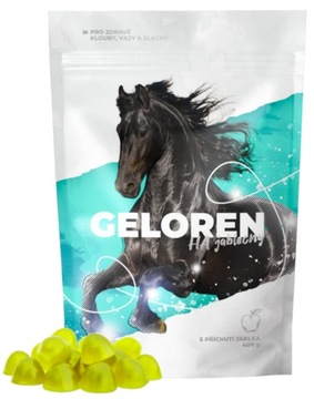 Kolagen na stawy Geloren Horse Ha Contipro żelki jabłkowe 450 g. 60 szt