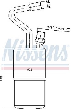 SUŠIČ KLIMATIZACE 95135 NISSENS VOLVO C70 S70