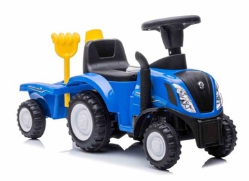 Райд-он, толкач, мотоход, трактор с прицепом, New Holland, синий
