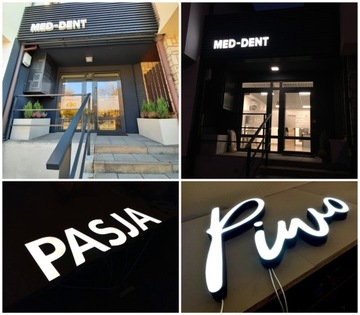 Светодиодные рекламные буквы! Логотип компании ILLUMINATED LIGHT BOX реклама