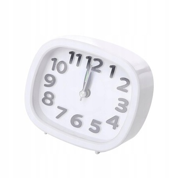 Clock Decor Biurko Ciche Nietykające Zegary Białe