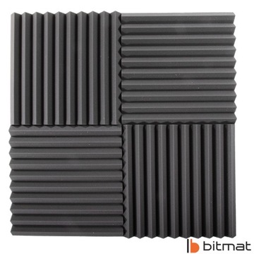 КОВРИК BITMAT PANEL MAT АКУСТИЧЕСКАЯ ПЕНА КЛИН 50x50x5см губка треугольники мягкая