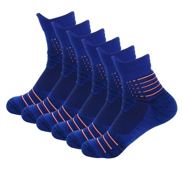 6 Pairs Summer Men and Women Colorful Quick-drying Running Sports Socks