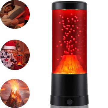 LAMPA LAWA LAMPKA NOCNA DLA DZIECI LAVA LAMPKA BIURKOWA WULKAN prezent