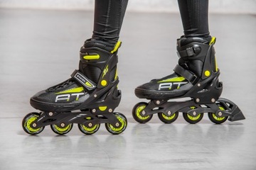 Роликовые коньки Роликовые коньки 4в1 Регулируемые RAVEN Profession Black/Lime 28-32