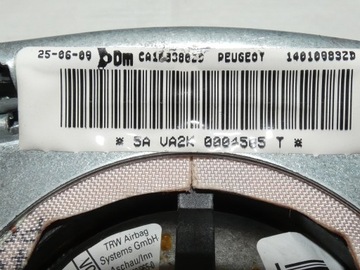 PEUGEOT 807 AIRBAG ULOŽENÍ ŘIDIČE W VOLANT