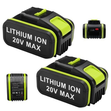 2szt BATERIA ZAMIENNIK DO WORX WA3553 WA3556 WA3760 WA3881 WA3572 20V 4Ah