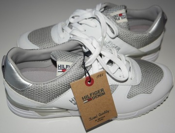 TOMMY HILFIGER DENIM SNEAKERSY DAMSKIE BIAŁE!!