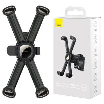 BASEUS Uchwyt Rowerowy kierownica iPhone 8 X XR XS 11 12 13 14 15 / Pro
