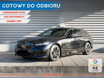 BMW Seria 5 G90-91 Touring 2.0 520d 197KM 2025 520d xDrive M Sport 2.0 (197 KM)| Hak holowniczy, elektryczny