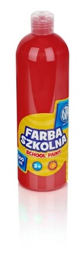 Farba plakatowa Astra 500 ml Czerwony
